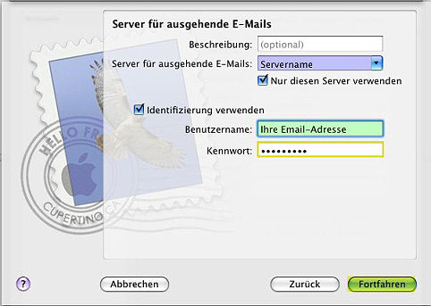 Email Konto einrichten unter Mac Mail