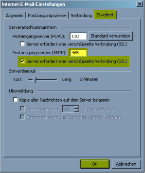 Email Konto einrichten unter Outlook 2003