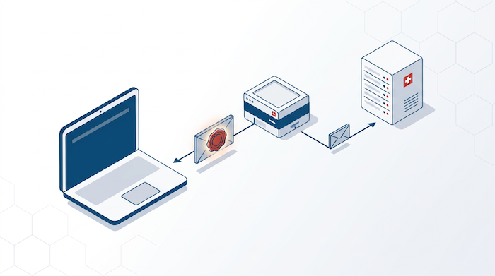 DNSSEC CH Domain aktivieren – DNS-Anfrage-Pfad mit kryptografischem Wachs-Siegel