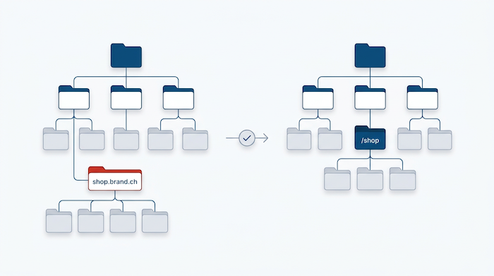 Subdomain SEO vs. Subfolder – Sitemap-Vergleich der zwei Strukturen